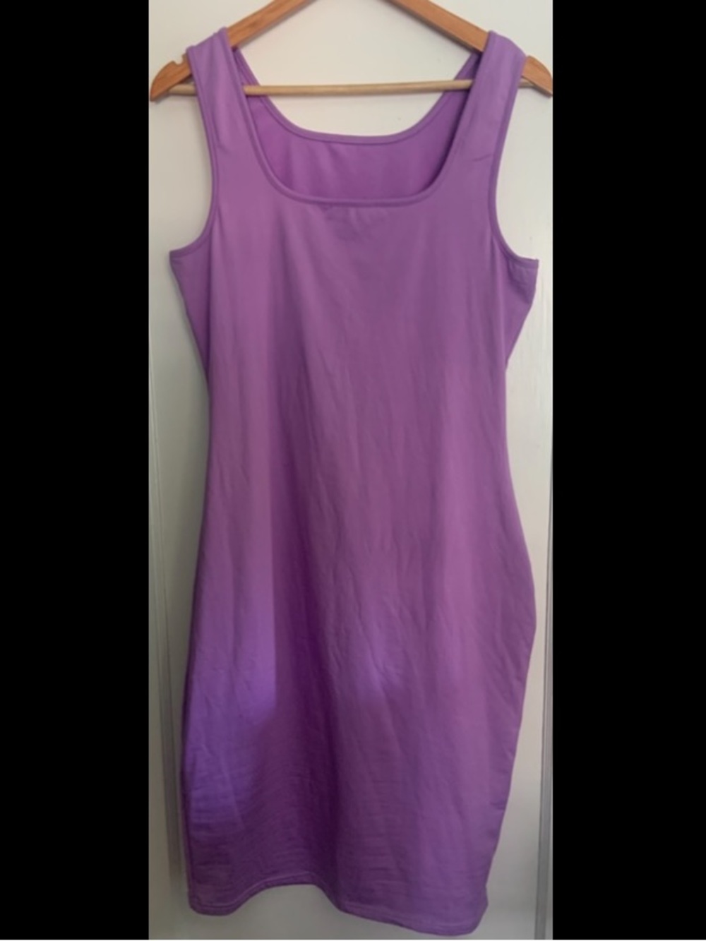 Sleeveless Scoop Neck Purple Tank Dress